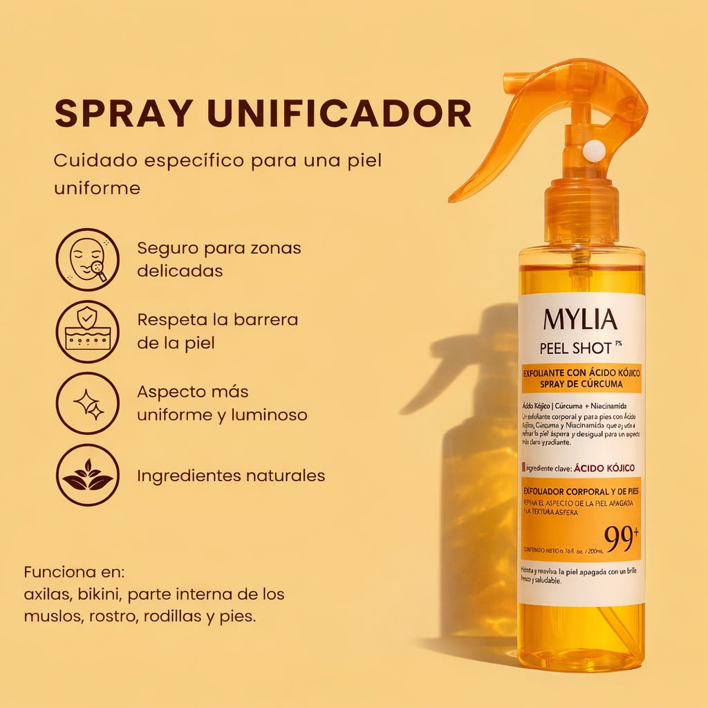 It evens out skin tone and visibly reduces persistent dark spot. - Mylia Care