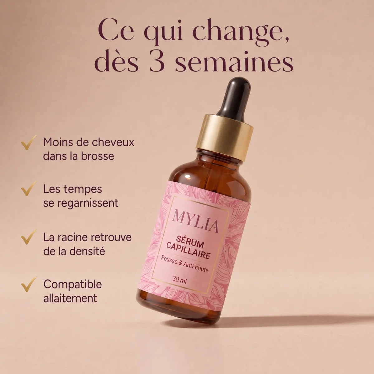Sérum Capillaire Anti-Chute et Repousse pour Mamans - Mylia Care